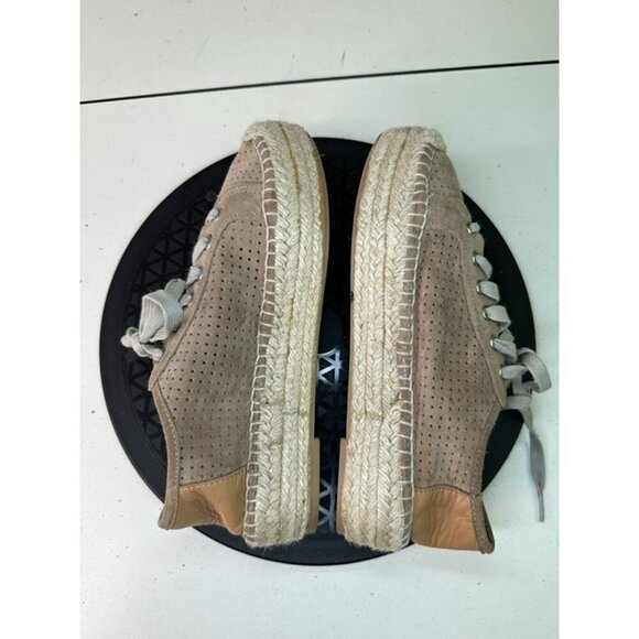 Matt Bernson Women's Suede Brown Perforated Lace Sneakers Sz 6 - Picture 7 of 11